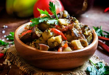 Otroligt god auberginesallad på 10 minuter utan majonnäs - snabbt och enkelt