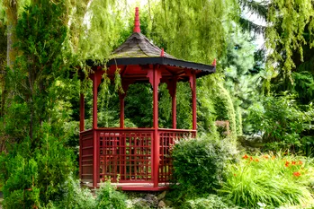 Trädgård i japansk stil - Gazebos